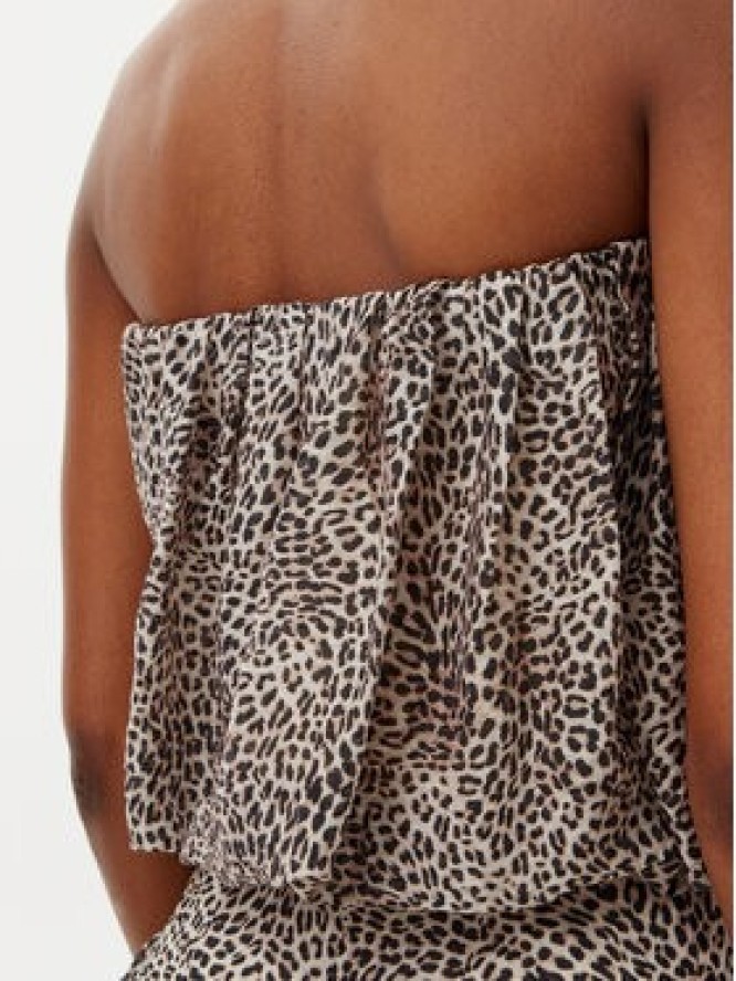 Bardot Bluzka Lissett Printed 59795TB Brązowy Relaxed Fit