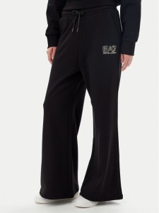 EA7 Emporio Armani Spodnie dresowe 7W000106 AF12473 MC004 Czarny Loose Fit