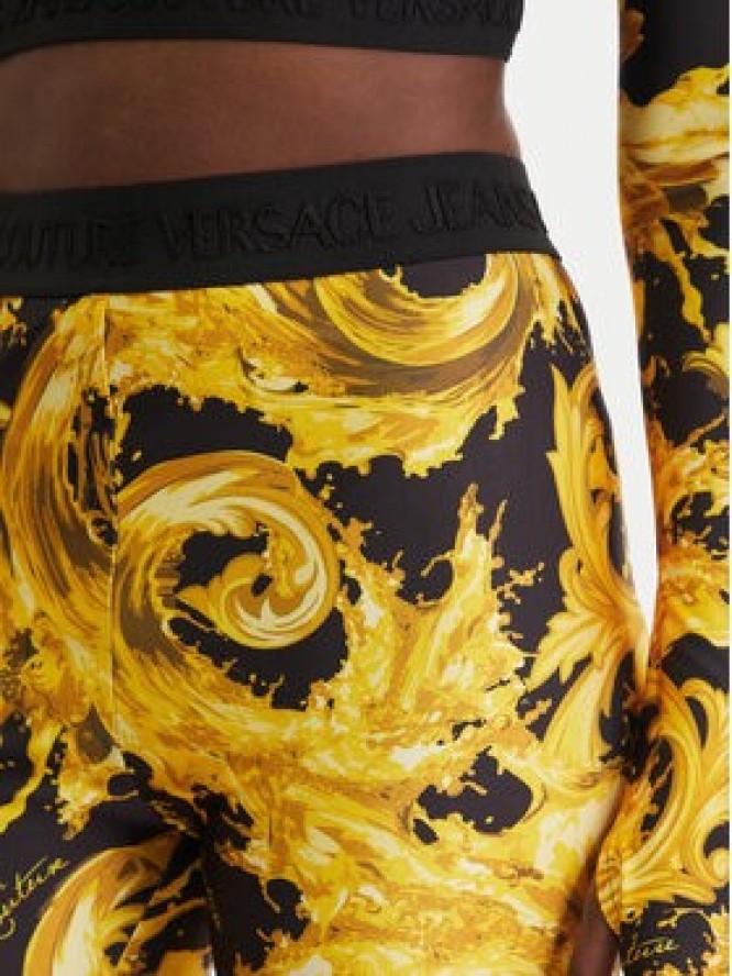 Versace Jeans Couture Legginsy 80HAC101 JS532 Czarny Slim Fit