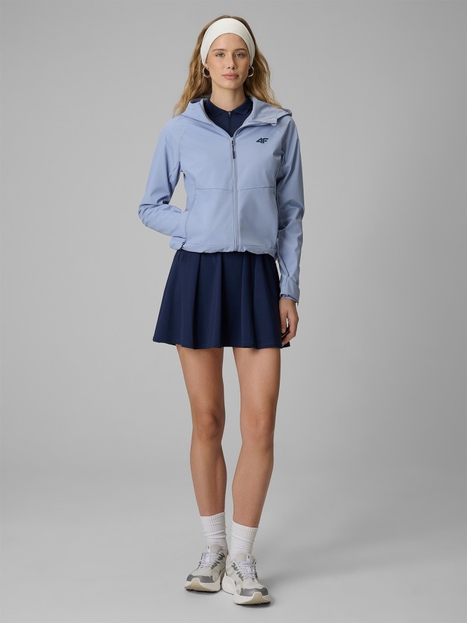 4F Kurtka softshell wiatroodporna membrana 5000 damska - niebieska XL