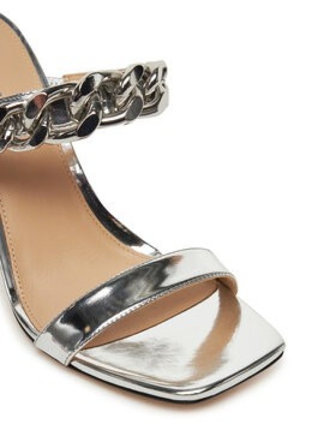 MICHAEL Michael Kors Klapki Bianca 40S5BCHS1M Srebrny