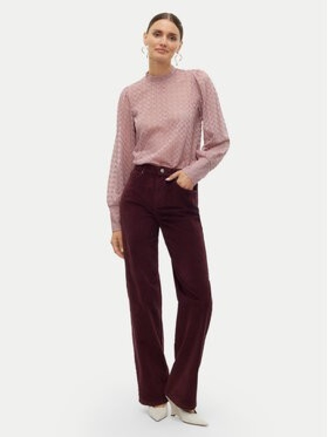 Vero Moda Spodnie materiałowe Tessa 10315350 Fioletowy Wide Leg
