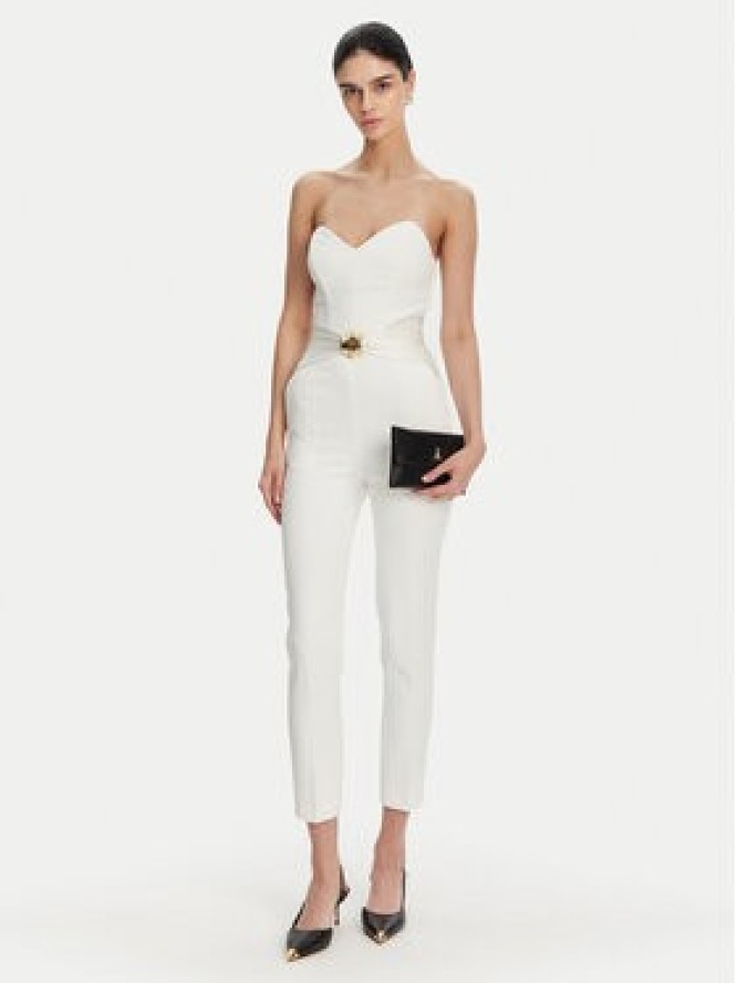 Elisabetta Franchi Kombinezon TU-039-51E2 Biały Regular Fit