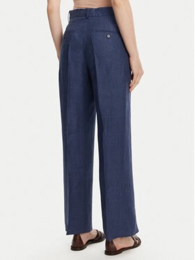 Weekend Max Mara Spodnie materiałowe Malizia 2515131052 Granatowy Regular Fit