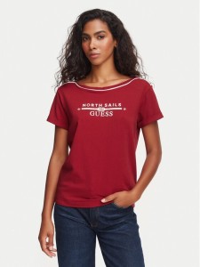 Guess T-Shirt W6YI58 K5317 Czerwony ciemny Regular Fit