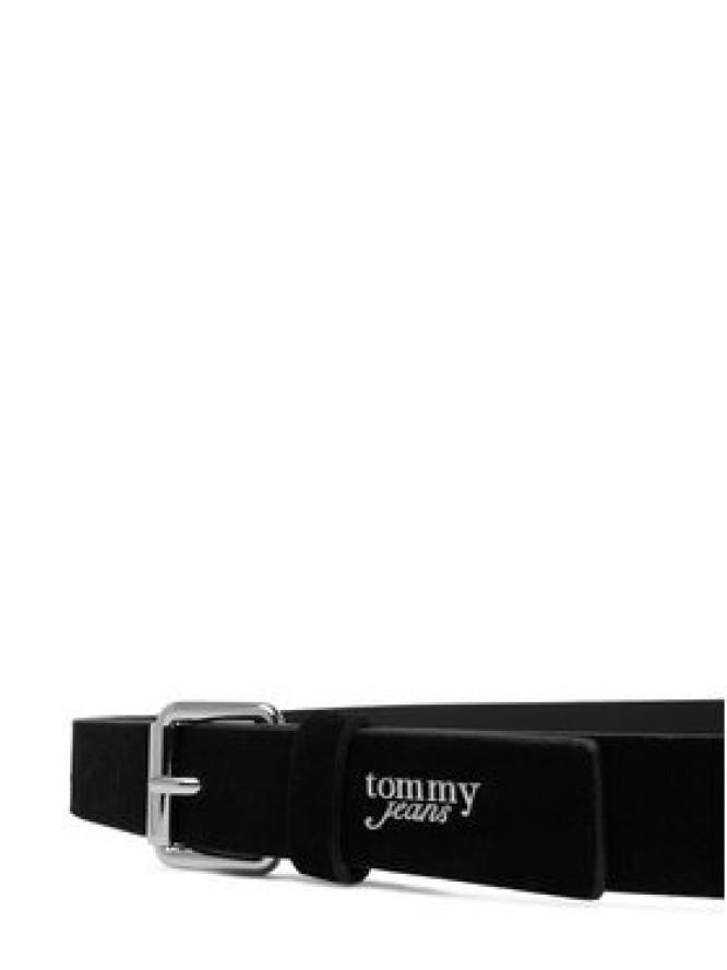 Tommy Jeans Pasek Damski Tjw Script Seude 3.0 AW0AW18503 Czarny