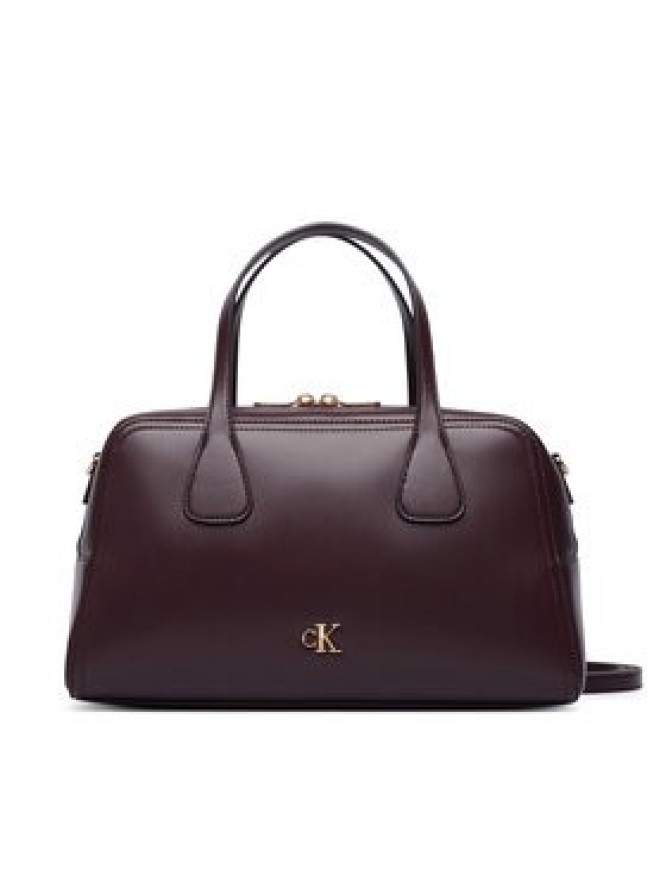 Calvin Klein Torebka Ck Medium Bowling Bag LV04F3610G Bordowy