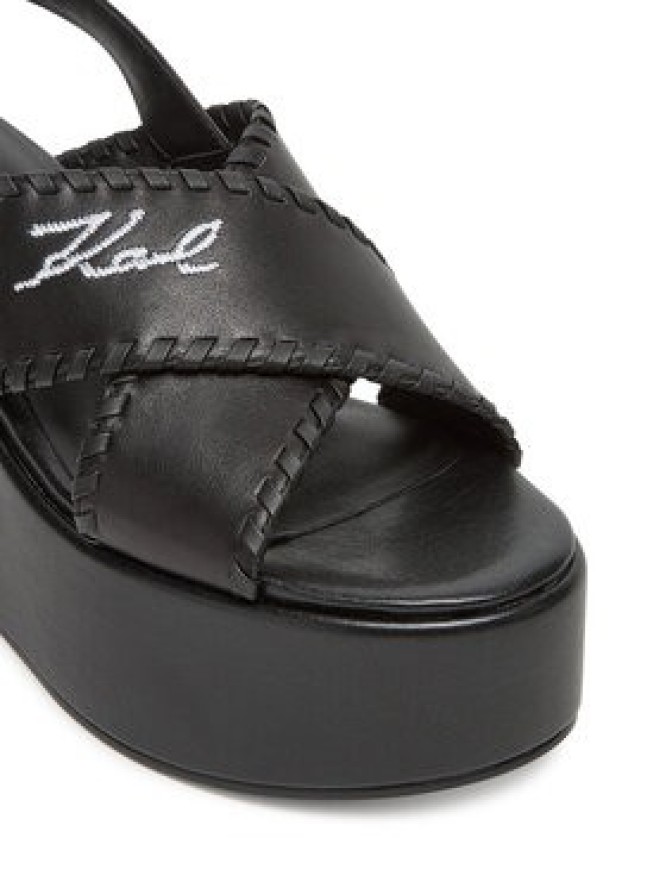 KARL LAGERFELD Sandały Wendy KL33372 Czarny
