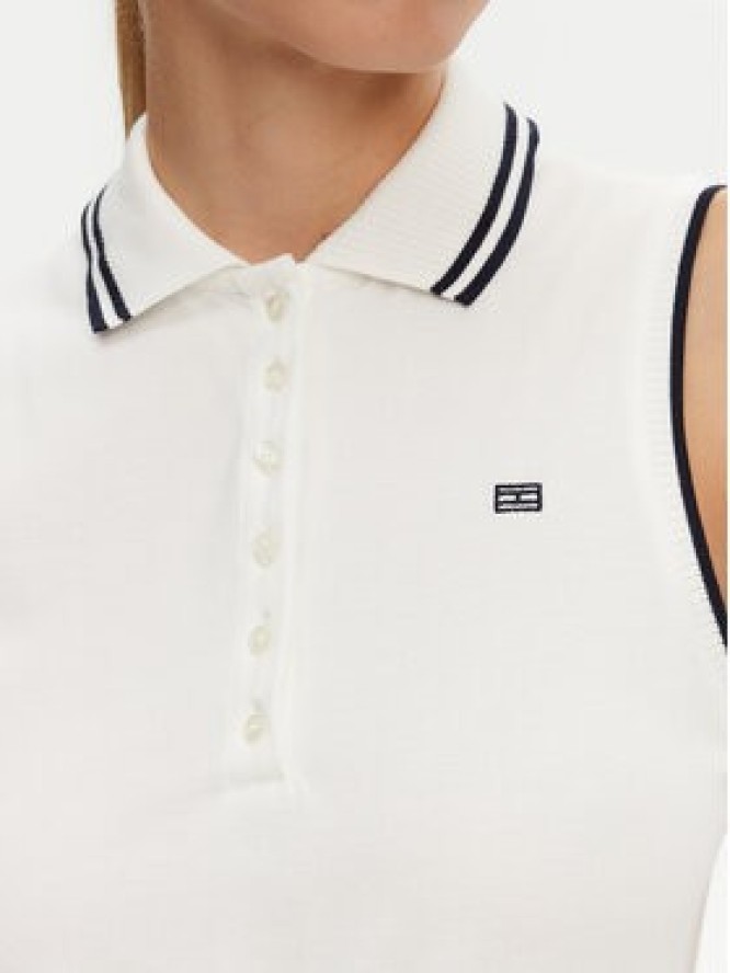 Tommy Hilfiger Sukienka codzienna WW0WW45167 Biały Regular Fit