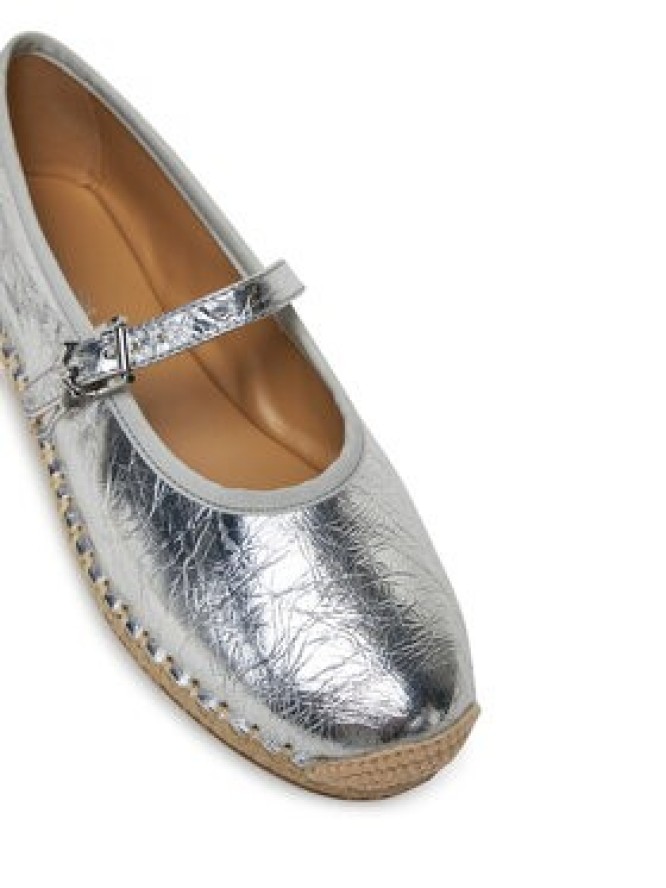 MICHAEL Michael Kors Espadryle Lynn 40S5LYFP2M Srebrny