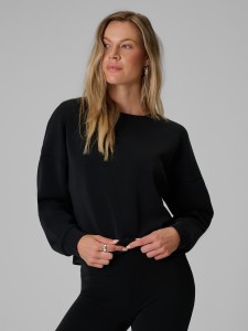 4F Bluza dresowa regular z modalem damska - czarna XXL