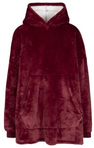 Trespass Cosiness - Obszerna bluza z kapturem At300 Dark Cherry