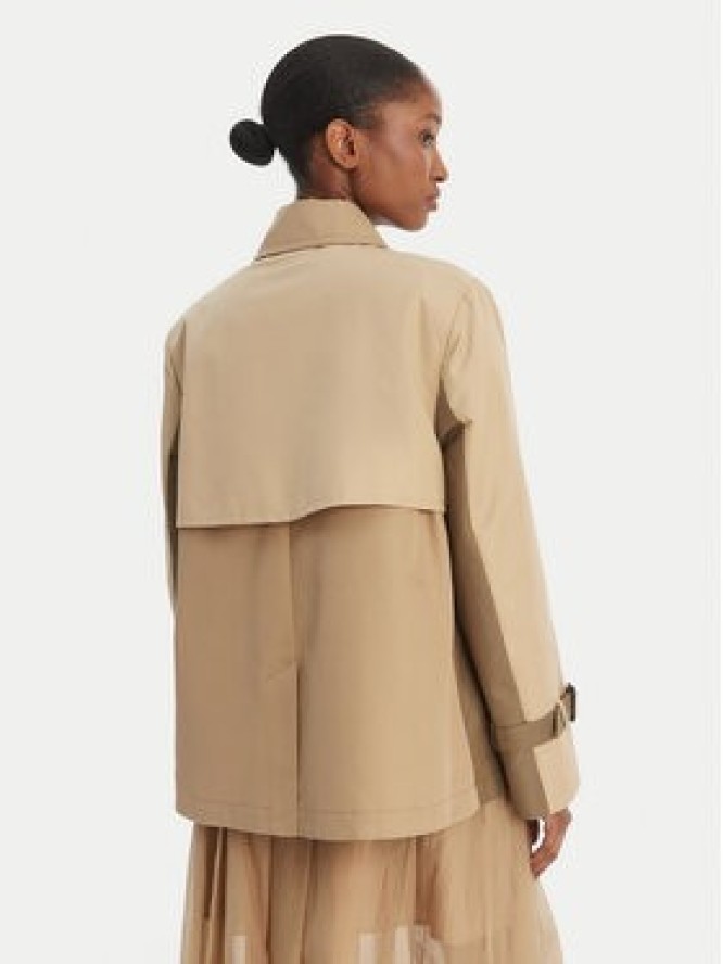 Weekend Max Mara Trencz Biglia 2615021051 Zielony Relaxed Fit