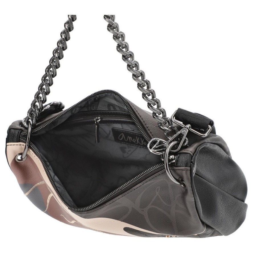 Brązowa Torebka Anekke Elegancka Listonoszka Damska