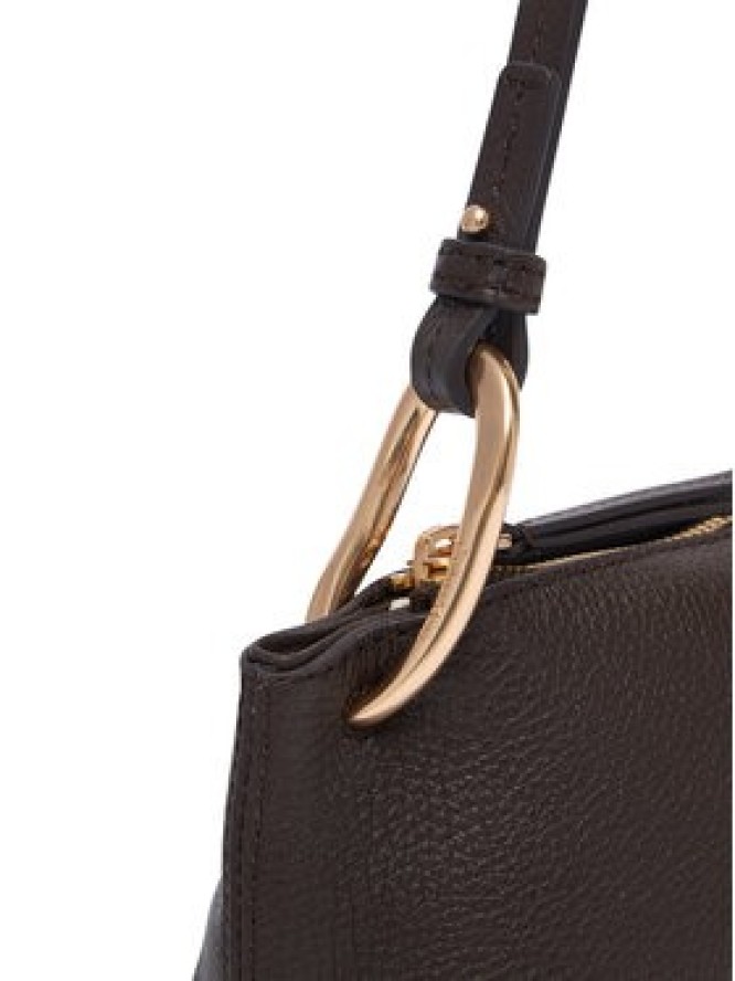 Calvin Klein Torebka Slouchy Leather Small Conv Bag LV04F3659G Brązowy