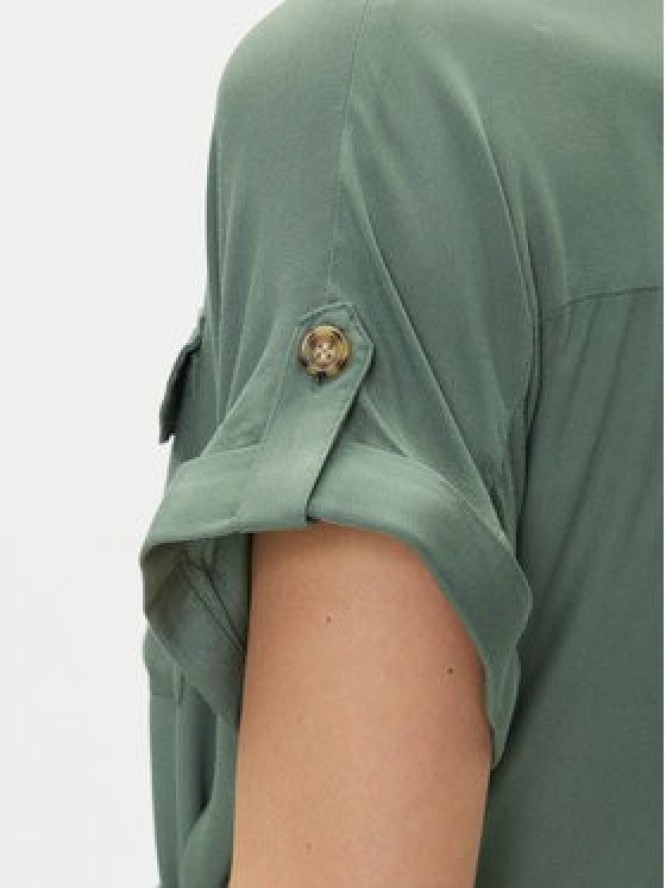 Vero Moda Sukienka koszulowa Bumpy 10325828 Zielony Loose Fit