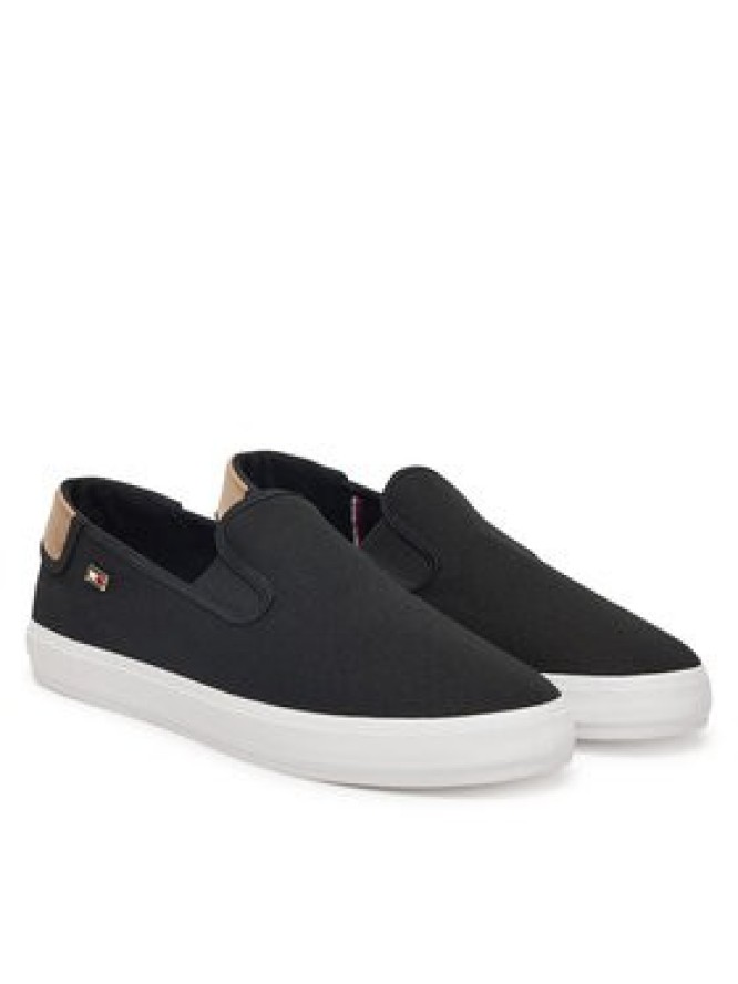 Tommy Hilfiger Tenisówki Vulc Canvas Slip-On Sneaker FW0FW08645 Czarny