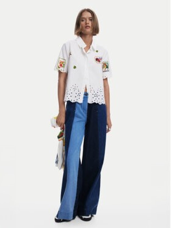 Desigual Koszula Afrodita 25SWCW17 Biały Regular Fit