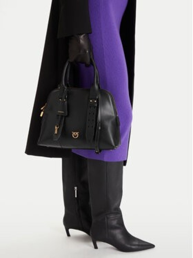 PINKO Torebka Bowling Bag Medium AI 25-26 PLTT 105906 A0QO Czarny
