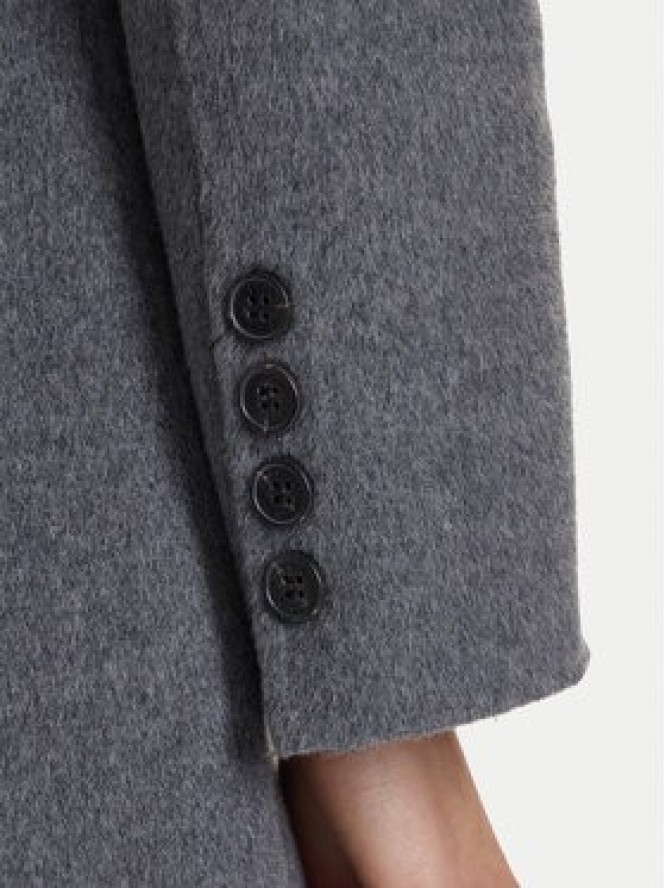 ViCOLO Płaszcz wełniany TF0073 Szary Regular Fit