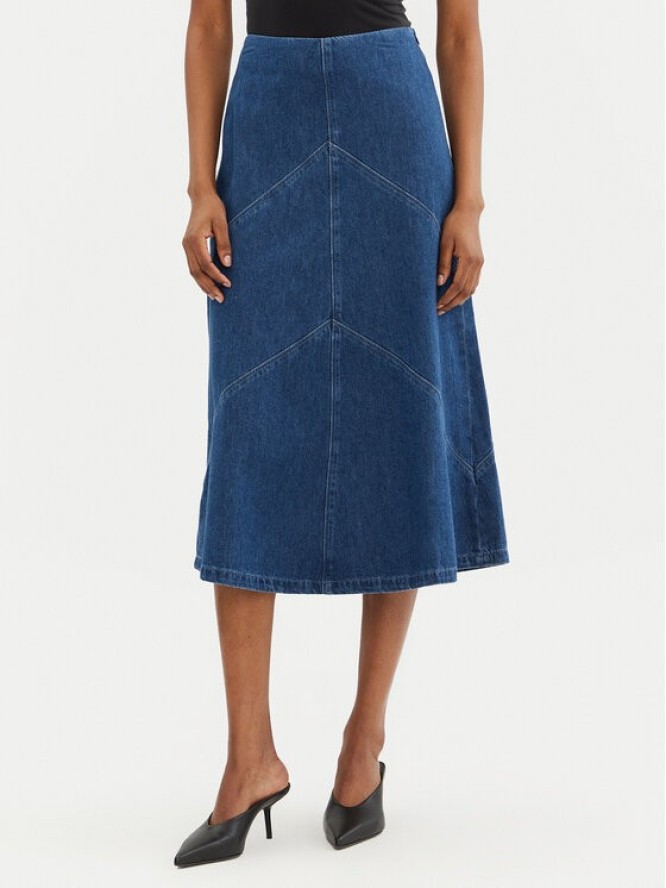 Bruuns Bazaar Spódnica jeansowa Eleen BBW4465 Niebieski Regular Fit