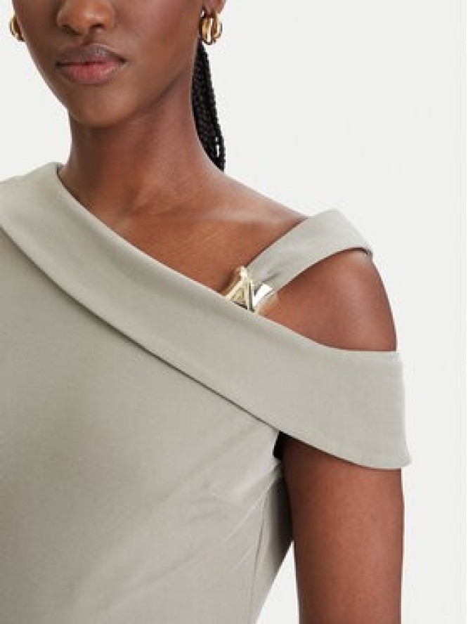 Guess Sukienka codzienna W6GK23 K3017 Khaki Regular Fit