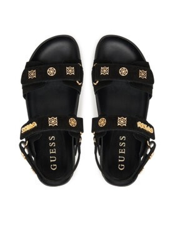 Guess Sandały FLPFLO ESU03 Czarny
