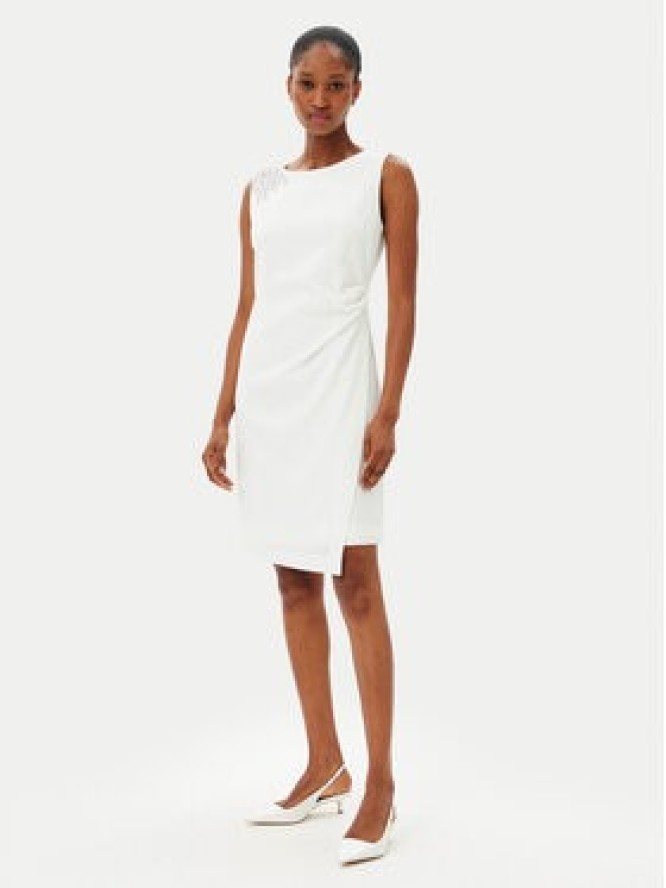 Artigli Sukienka koktajlowa ACAB000805 Biały Regular Fit