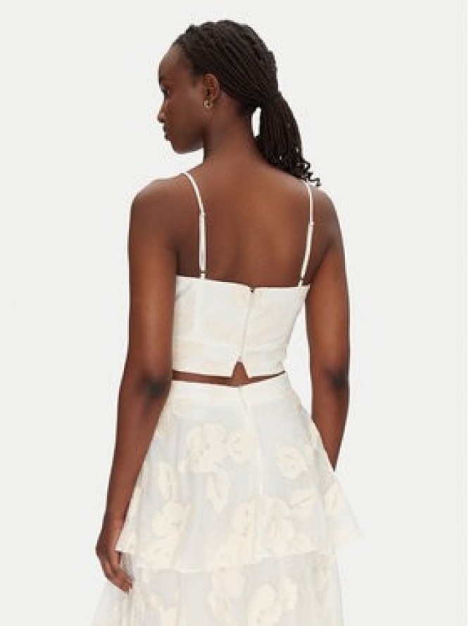 ACCESS FASHION Top 53-2120-558 Écru Slim Fit