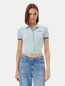 Guess Jeans Kardigan W5GR03 Z3HO2 Błękitny Regular Fit