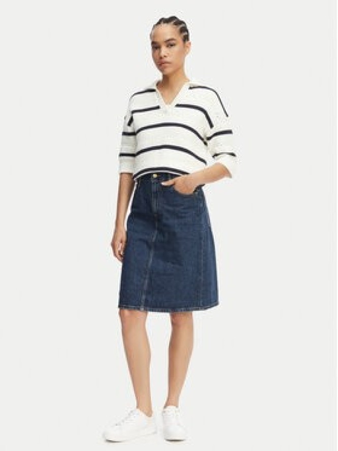 Tommy Hilfiger Spódnica jeansowa WW0WW45666 Granatowy Straight Fit