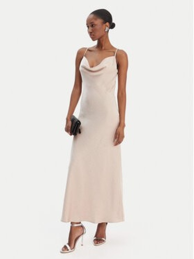 Guess Sukienka wieczorowa W6RK50 WJ732 Beżowy Classic Fit