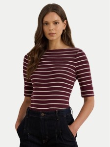 LAUREN RALPH LAUREN Bluzka 200P03723001 Brązowy Slim Fit
