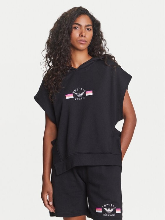 Emporio Armani Underwear Bluza EW000498 AF10882 UC001 Czarny Loose Fit
