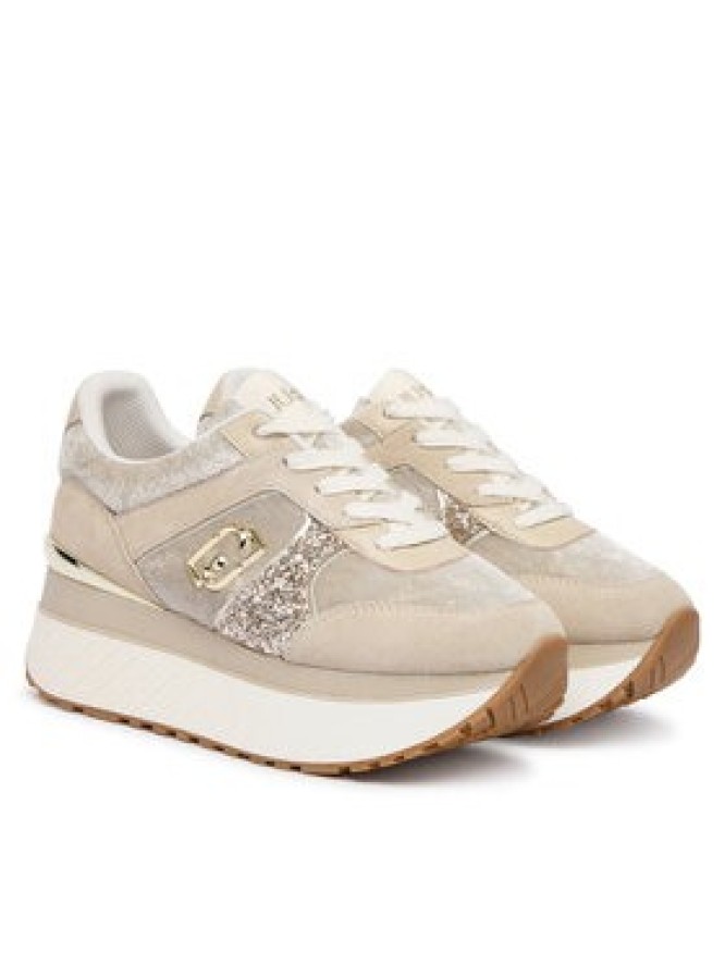 Liu Jo Sneakersy Maxi Wonder Plus 02 BF6009 PX066 Beżowy