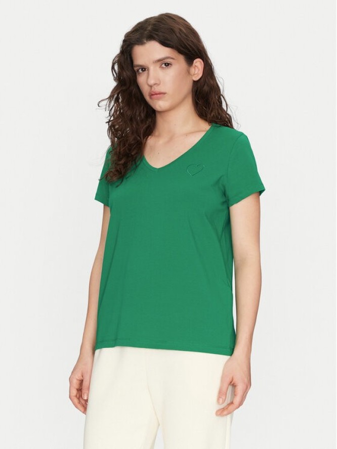 Pieces T-Shirt New Billy 17102921 Zielony Regular Fit