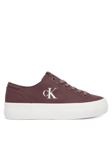 Calvin Klein Jeans Sneakersy Vulc Flatform Low Canvas Mg YW0YW01763 Szary
