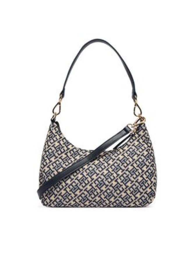 Tommy Hilfiger Torebka Th Jacquard Ess Shoulder Bag AW0AW19331 Niebieski