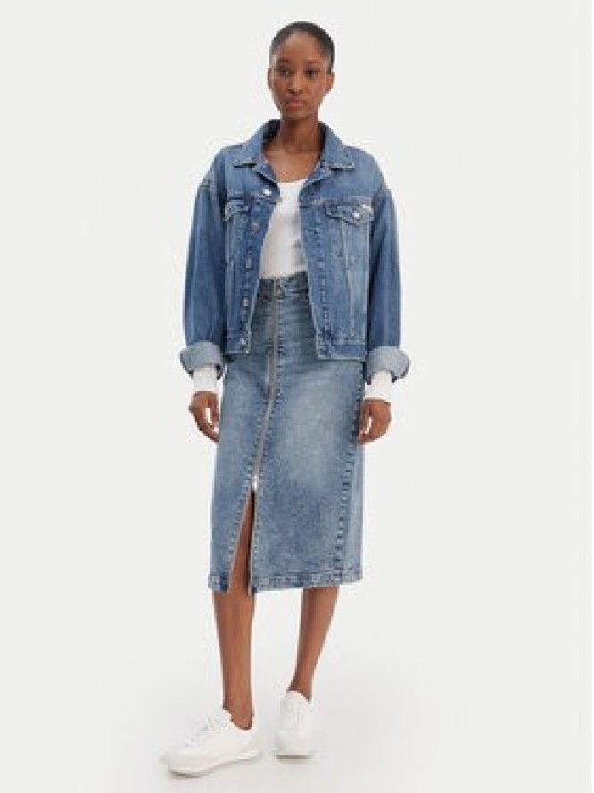 Calvin Klein Jeans Spódnica jeansowa LV047E710G Niebieski Regular Fit