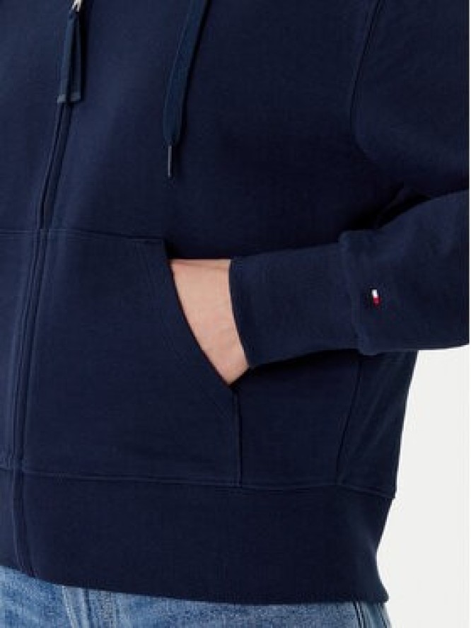 Tommy Hilfiger Bluza Script WW0WW45742 Granatowy Regular Fit