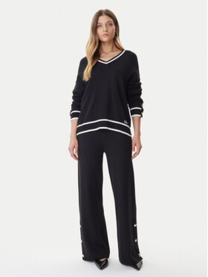 Liu Jo Spodnie dzianinowe TF5252 MS59L Czarny Regular Fit