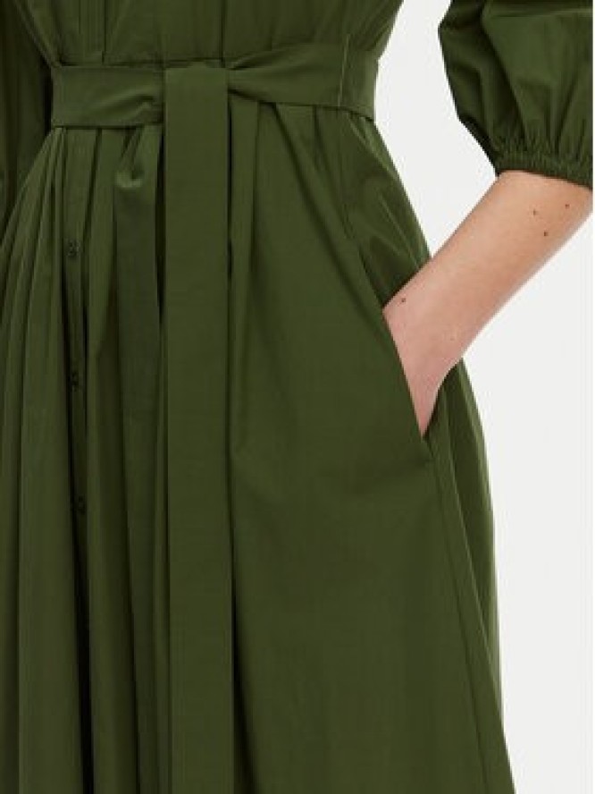 Weekend Max Mara Sukienka koszulowa Kenita 2515221202 Zielony Regular Fit