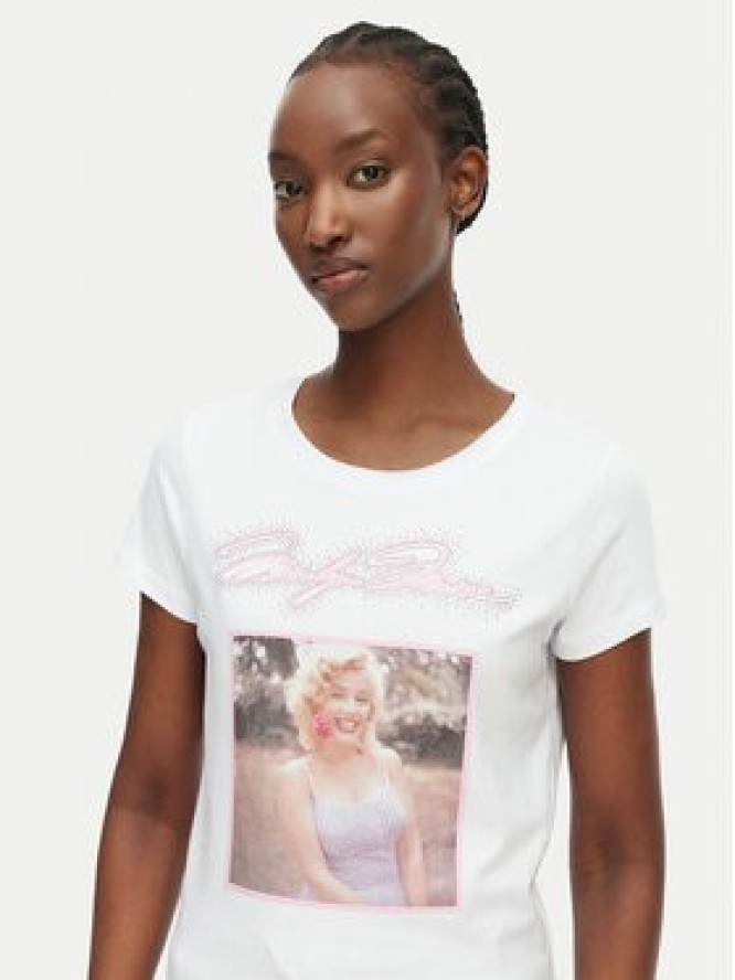 Guess T-Shirt W6BI51 K6658 Biały Regular Fit