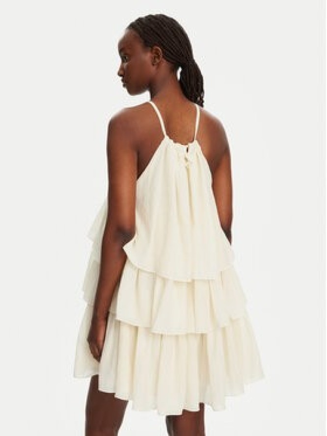 Eleh Sukienka koktajlowa ESS250043 Beżowy Regular Fit