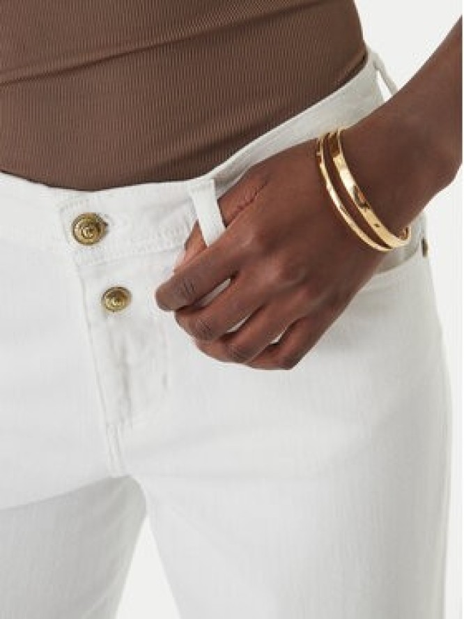 Versace Jeans Couture Jeansy 80HAB561 CEWCA Biały Wide Leg