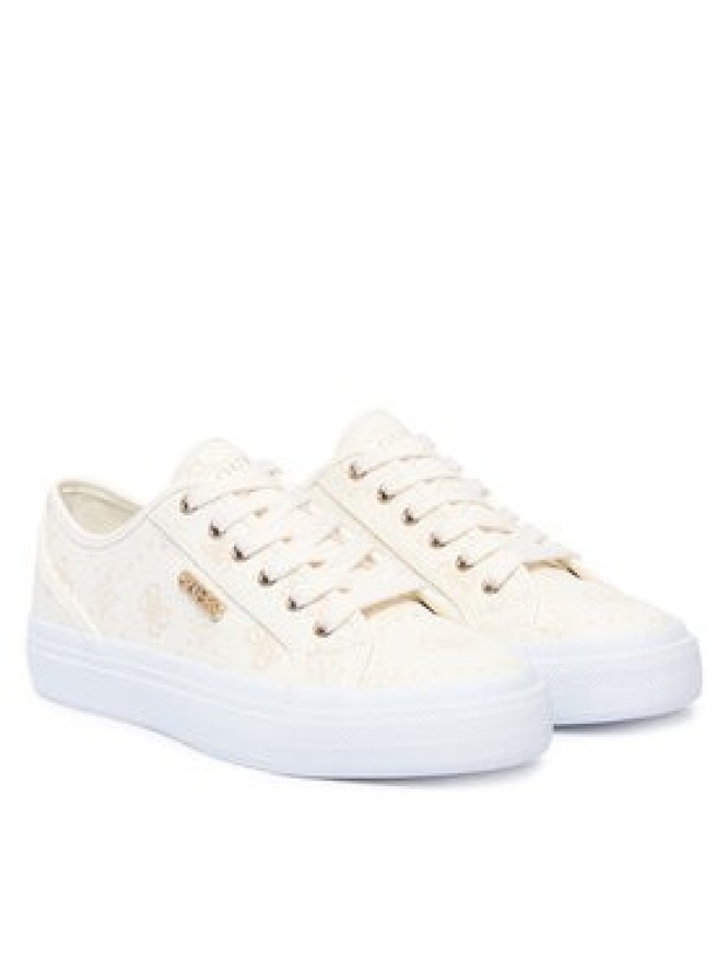 Guess Sneakersy FLTJ10 FAL12 Kremowy