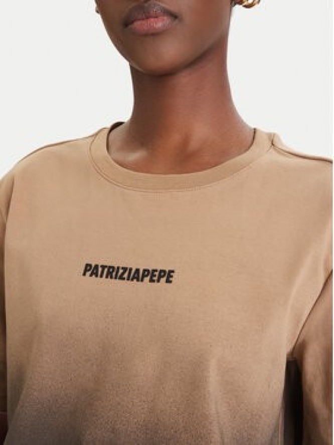 Patrizia Pepe T-Shirt 8M1828/J366-FG71 Brązowy Relaxed Fit