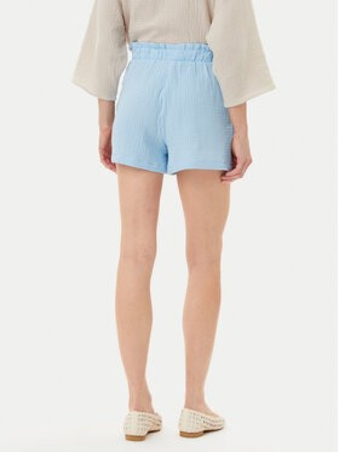 Vero Moda Szorty materiałowe Natali 10279687 Niebieski Baggy Fit