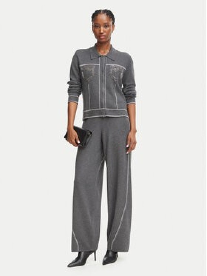 Liu Jo Sport Spodnie dzianinowe TF6077 MS59L Szary ciemny Regular Fit