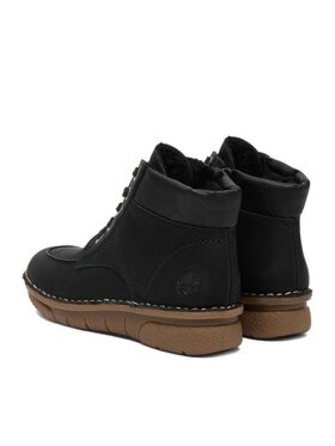 Rieker Trzewiki 73303-00 Czarny